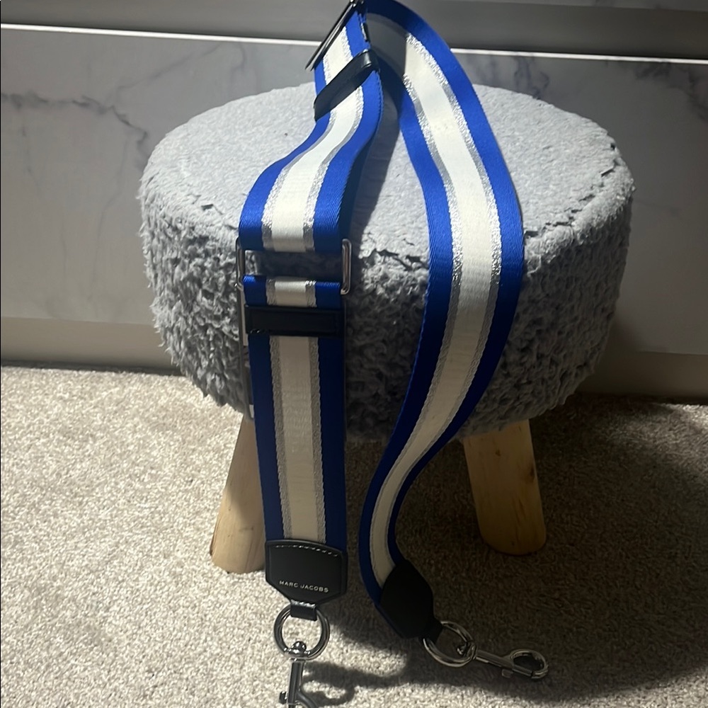 Marc Jacobs Blue and White Bag Strap